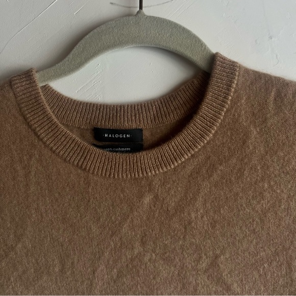 Halogen Cashmere Camel Sweater, Size S 100% cashmere - Picture 4 of 7